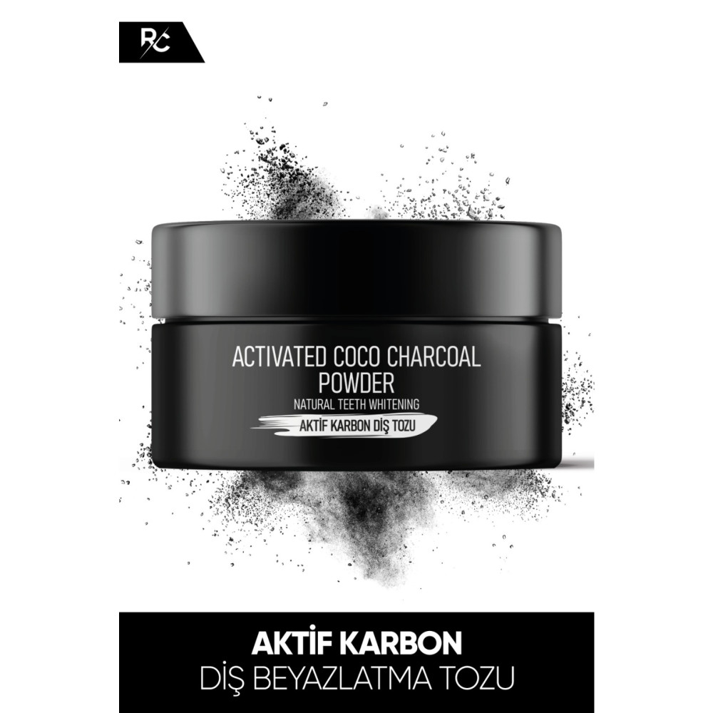RC COSMETİCS Aktif Karbon Diş Temizleme Tozu 50 gr Diş Beyazlatıcılar Fiyatı