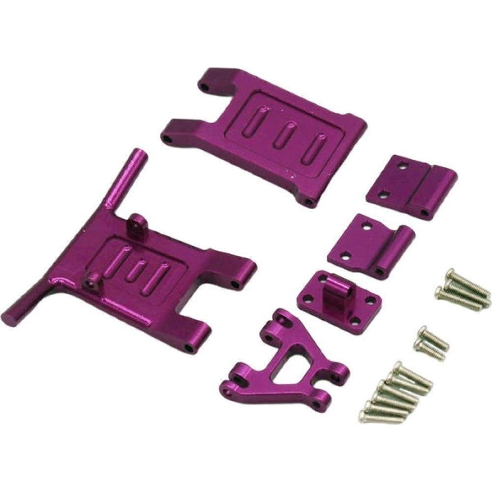Rc Ön ve Arka Tampon Wltoys 124016 124018 1/12 Rc Araba Yedek Parçaları Titanyum(Yurt Dışından) - Mor Oto Boyaları Fiyatı