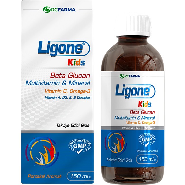 RCFARMA Ligone Kids Multivitamin Şurup 150 ml Beta Glukan İçeren Sağlıklı Büyüme Desteği Diğer Fiyatı