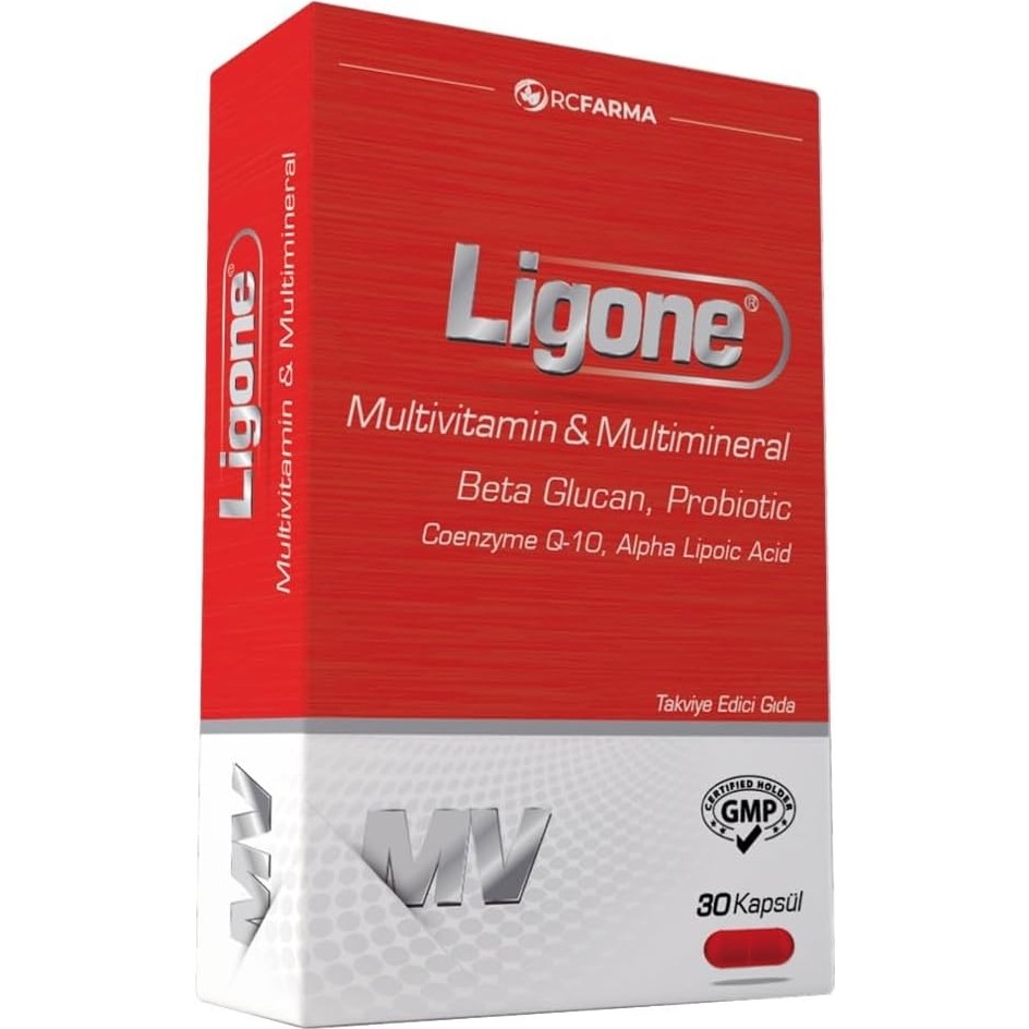 RCFARMA Ligone Multivitamin Multimineral Beta Glucan Probiotic 30 Kapsül Diğer Fiyatı