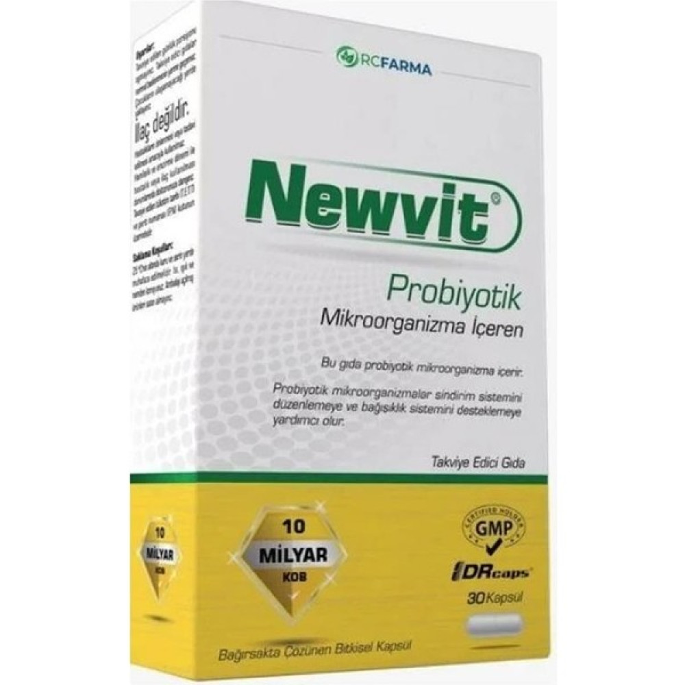 Rcfarma Newvit Probiyotik 30 Kapsül - 1 Amino Asit Fiyatı