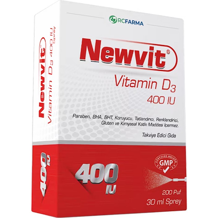 Rcfarma Newvit Vitamin D3 400 Iu Sprey 30 ml Diğer Fiyatı