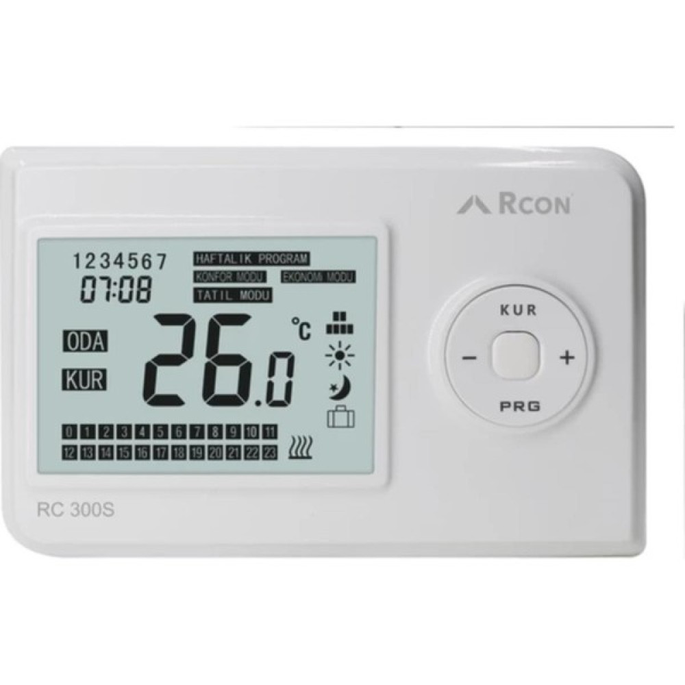 Rcon Rc 300S Dijital Kablosuz Haftalık Programlı Oda Termostat Rc Nalburiye & Hırdavat Fiyatı