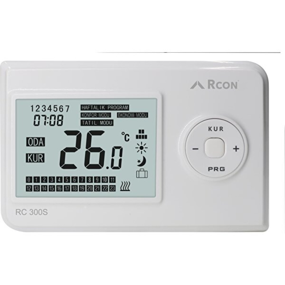 Rcon RC 300S Kablosuz Haftalık Programlı Oda Termostatı Nalburiye & Hırdavat Fiyatı