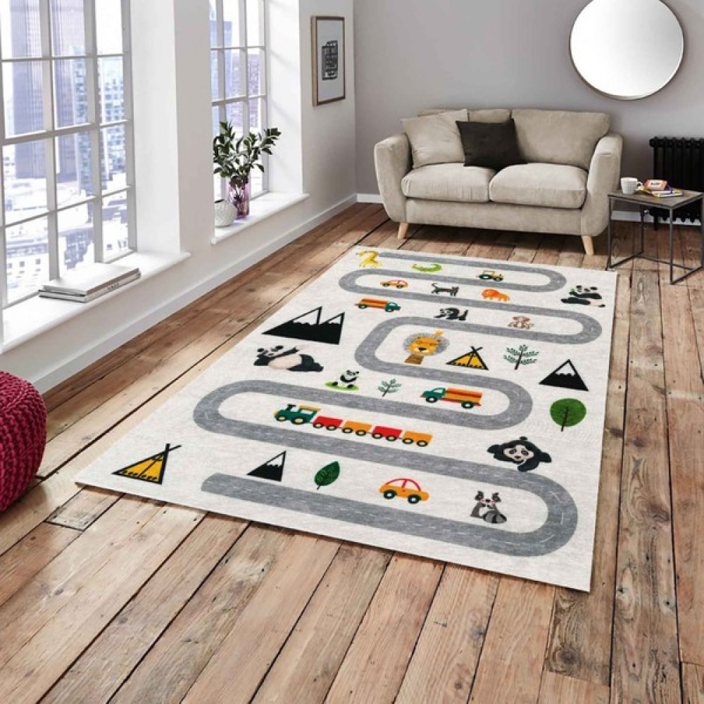 RD Ekoavm Ideal Kadife 4 M2 ve 6 M2 Seçenekli Lastikli Halı Örtüsü 302 - Bej - 200 x 300 cm Salon & Oturma Odası Tekstili Fiyatı