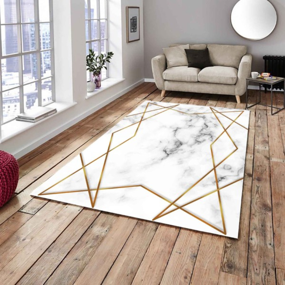 RD Ekoavm Ideal Kadife 4 M2 ve 6 M2 Seçenekli Lastikli Halı Örtüsü 318 - Bej - Gold - 200 x 300 cm Salon & Oturma Odası Tekstili Fiyatı