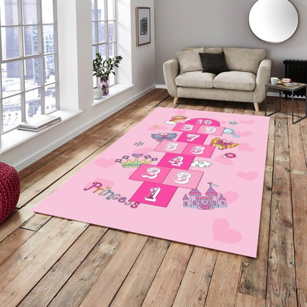 Rd Ekoavm Ideal Kadife 4 M2 ve 6 M2 Seçenekli Lastikli Halı Örtüsü 321 - Pembe - 200 x 300 cm Salon & Oturma Odası Tekstili Fiyatı