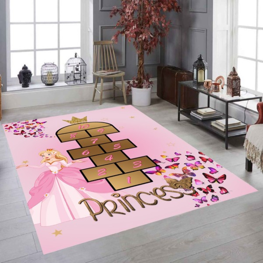 Rd Ekoavm Kadife 4 M2 ve 6 M2 Seçenekli Lastikli Halı Örtüsü ORT365 - Pembe - 200 x 300 cm Salon & Oturma Odası Tekstili Fiyatı