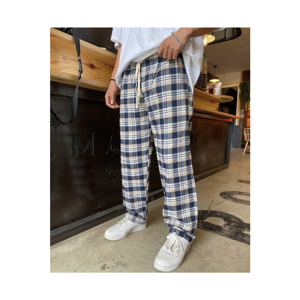 RE7EDİ Harajuku Ekose Desenli Kareli Pijama Unisex S Beden Kadın Pijama Fiyatı