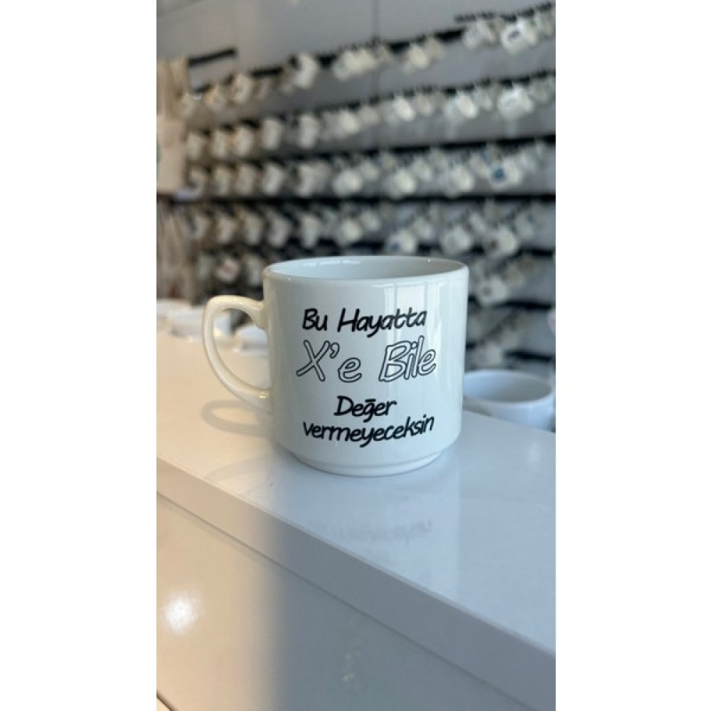 Real Dreams Collection X'e Bile Değer Vermeyeceksin Baskılı Nescafe Küçük Kupa Bardak Oto Boyaları Fiyatı
