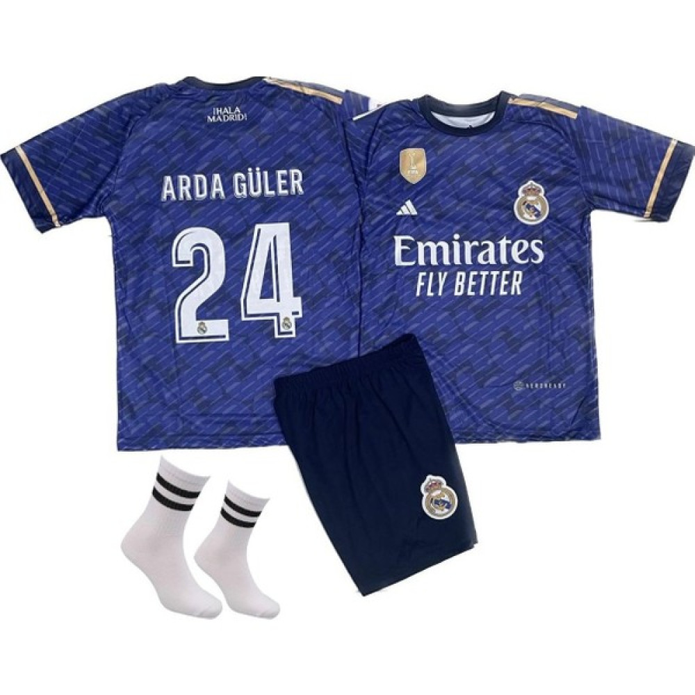 Real Madrid Arda Güler Lacivert 3 Lü Set Çocuk Forması 23/24 Sezon Futbol Malzemeleri Fiyatı