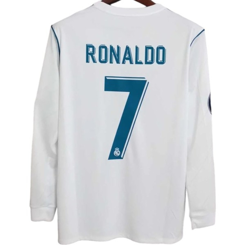 Real Madrid Ronaldo 2018 Kiev Şampiyonlar Ligi Final Uzun Kollu Yetişkin Futbol Forması Futbol Malzemeleri Fiyatı
