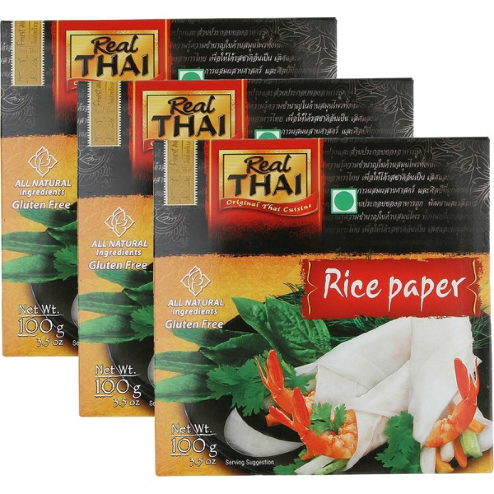 Real Thai Pirinç Yufkası - Rice Paper 22cm 100 gr 3 Adet - 300 gr Konserve Fiyatı