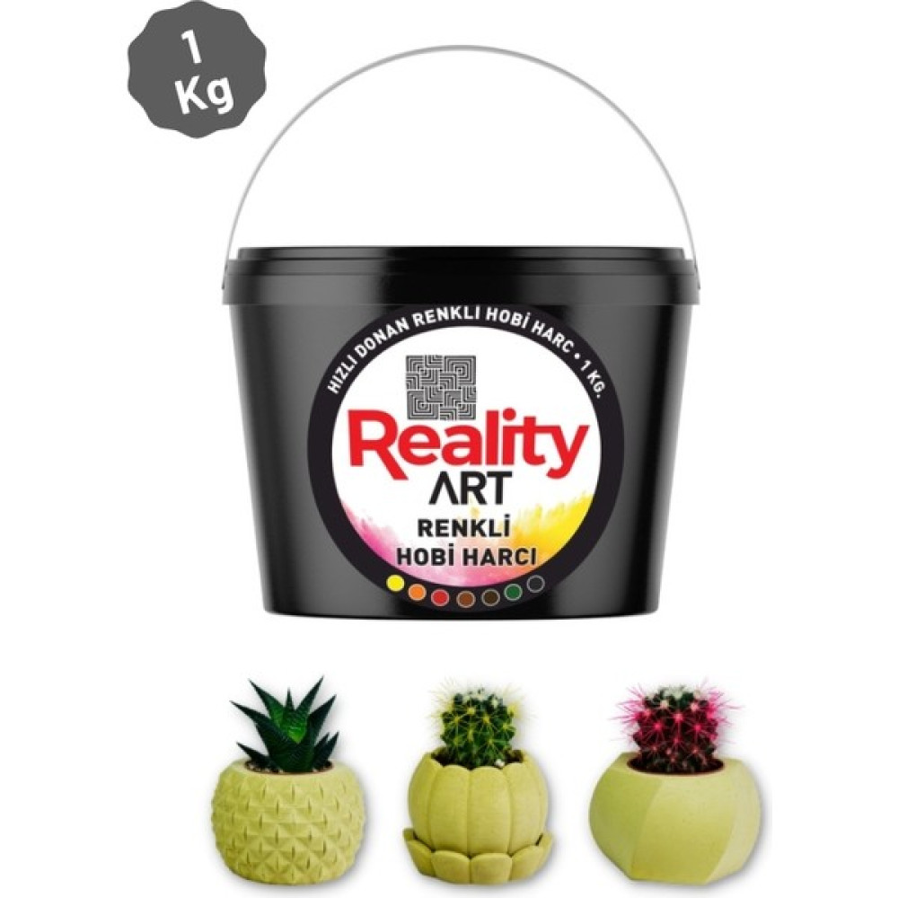 Reality Hardal Sarısı Beton Saksı Harcı (1 Kg.) Nalburiye & Hırdavat Fiyatı