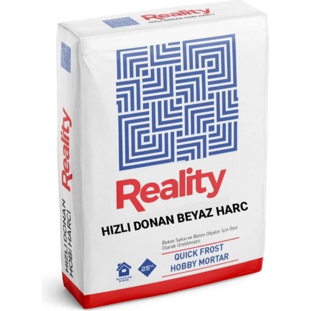 Reality Hızlı Donan Beyaz Beton Saksı Harcı (25 Kg.) Nalburiye & Hırdavat Fiyatı