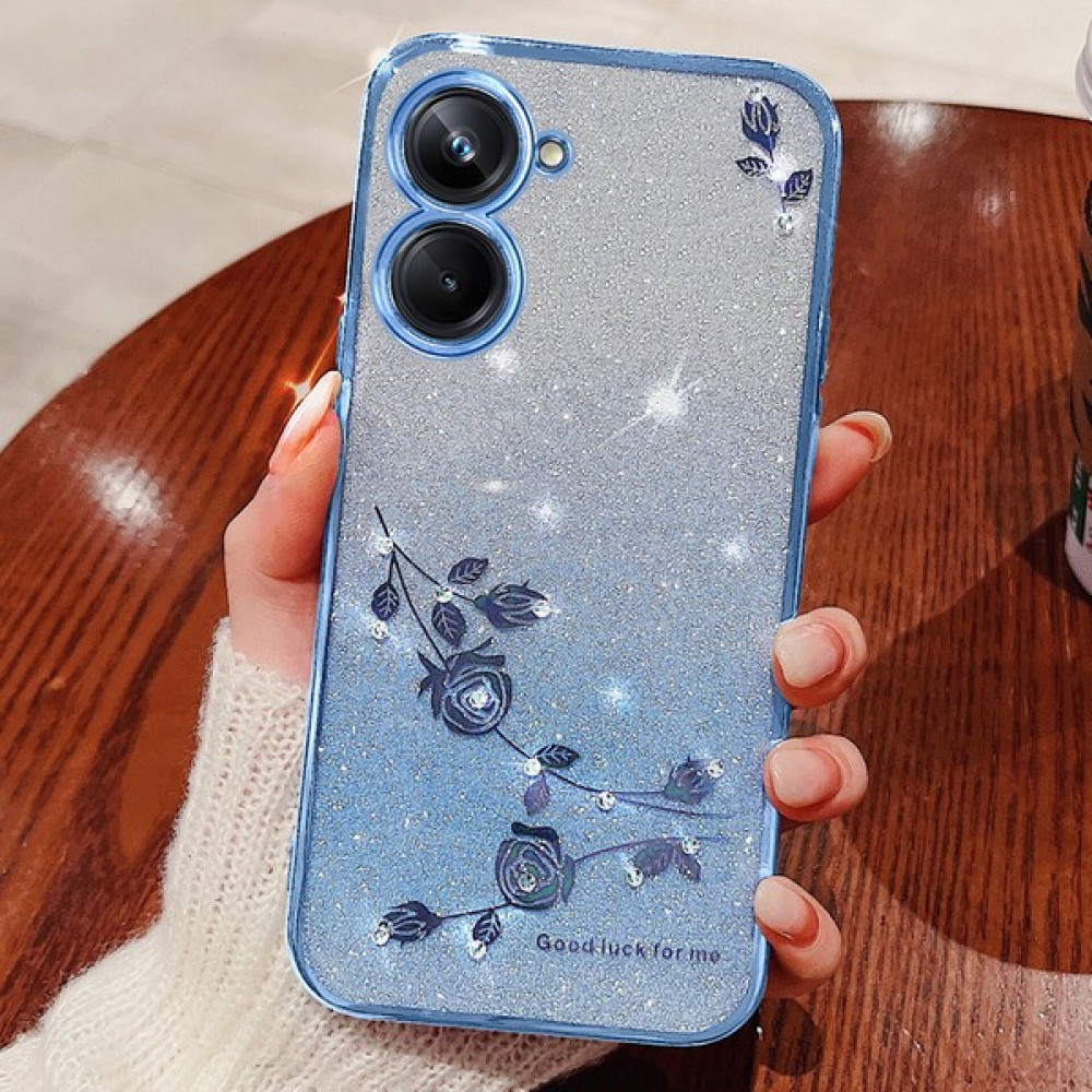 Realme 10 Pro 5g Glitter Gradient Tpu Telefon Kılıfı Önleme Önleyici Kapak (Yurt Dışından) - Mavi Cep Telefonu Kılıfı Fiyatı