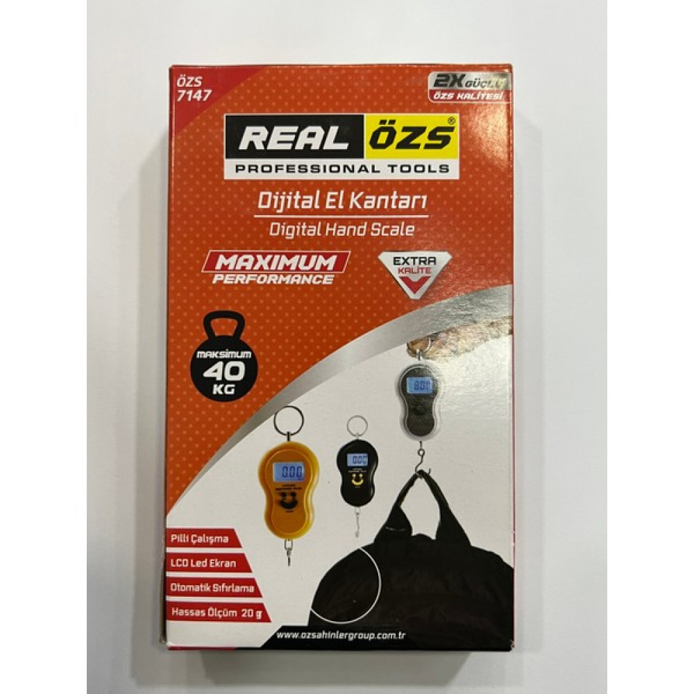 Realözs Çarşı Ev Gereçleri Real Özs ÖZS-7147 Dijital El Kantarı - Mavi Diğer Test ve Ölçüm Cihazları Fiyatı