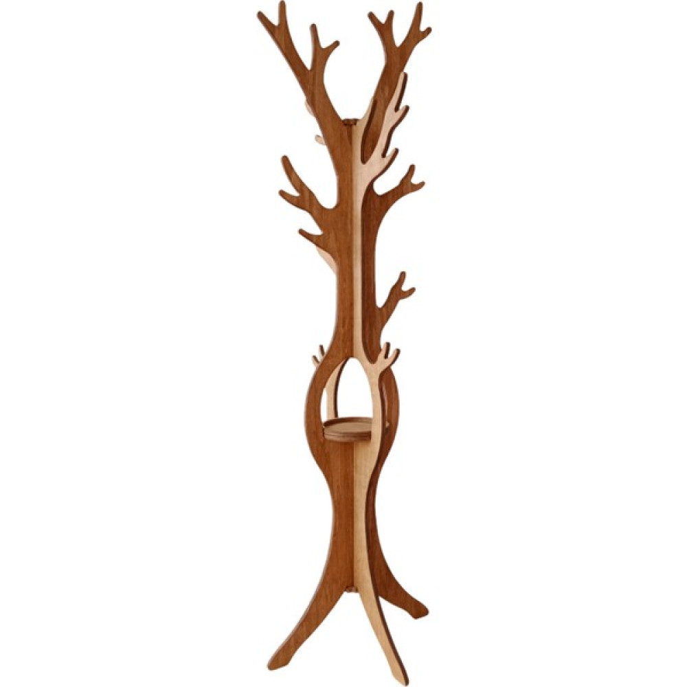 RealWood Ahşap Ayaklı Portatif Askılık, Elbise Askılığı, Anahtarlık, Portmanto Askılık - Meşe Vestiyer Fiyatı