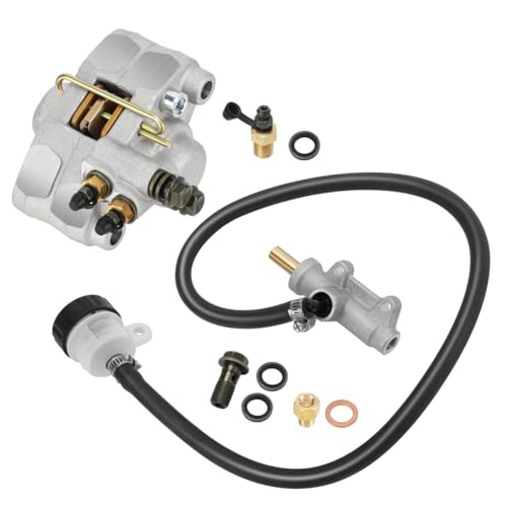 Rear Brake Caliper & Master Cylinder for Polaris Scrambler 400 500 1998-2004 Magnum 325 500 Xpedition 325 425 1999-2001 Trail Blazer 250 400 Trail Boss 325 330 Xplorer 250 400 Sport 400 1999-2004