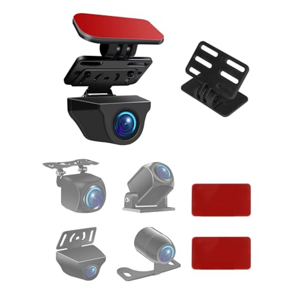 Rear Camera Holder Dash Cam Car Rear Camera Rear Window Bracket Backup Camera Mount 【Strong Adhesive】 180° Adjustment Rearview Camera Bracket Rear Windshield Bracket for SUV, Truck, RV, Auto