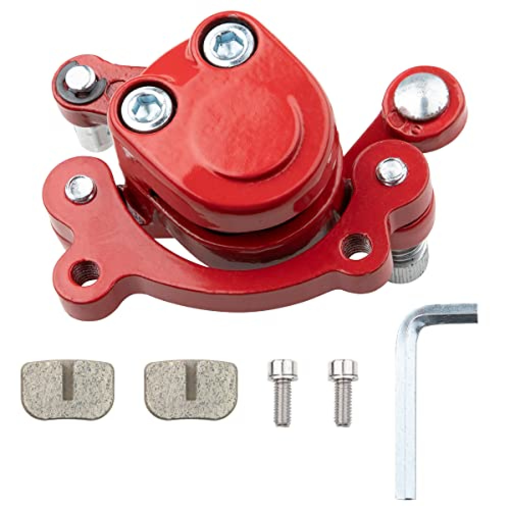 Rear Disc Brake Caliper with Brake Replaced Pads Pull Arm Brake Caliper Fits Motovox MBX10 MBX11 Mini Dirt Bike MM-B80-BR 80CC 2.5HP Moto Classic Mini Bike 47cc 49cc Pocket Bike Stand Up Goped Scooter