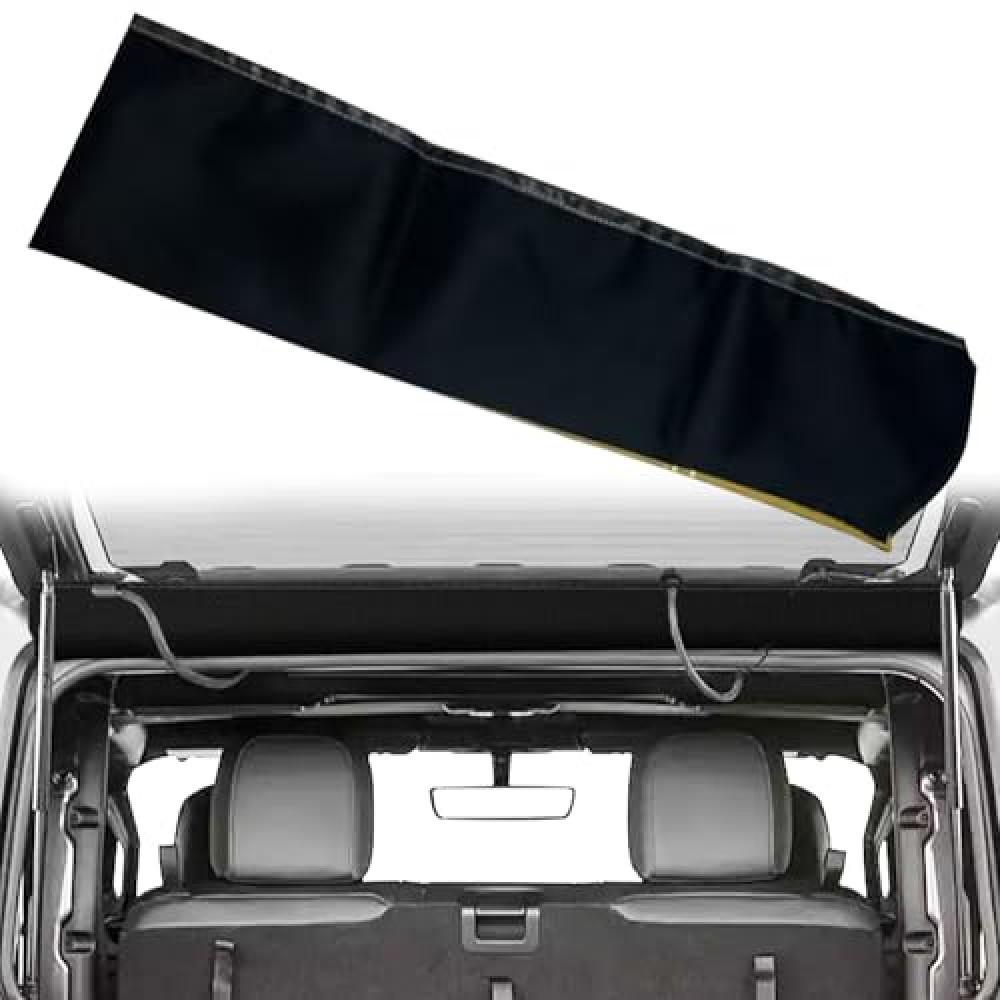 Rear Window Trench Hood for Jeep Wrangler JL 2018-2024 Wrangler Accessories,Rear Window Deflector Rain Gutter Extensions for Jeep Camping with Hardtop