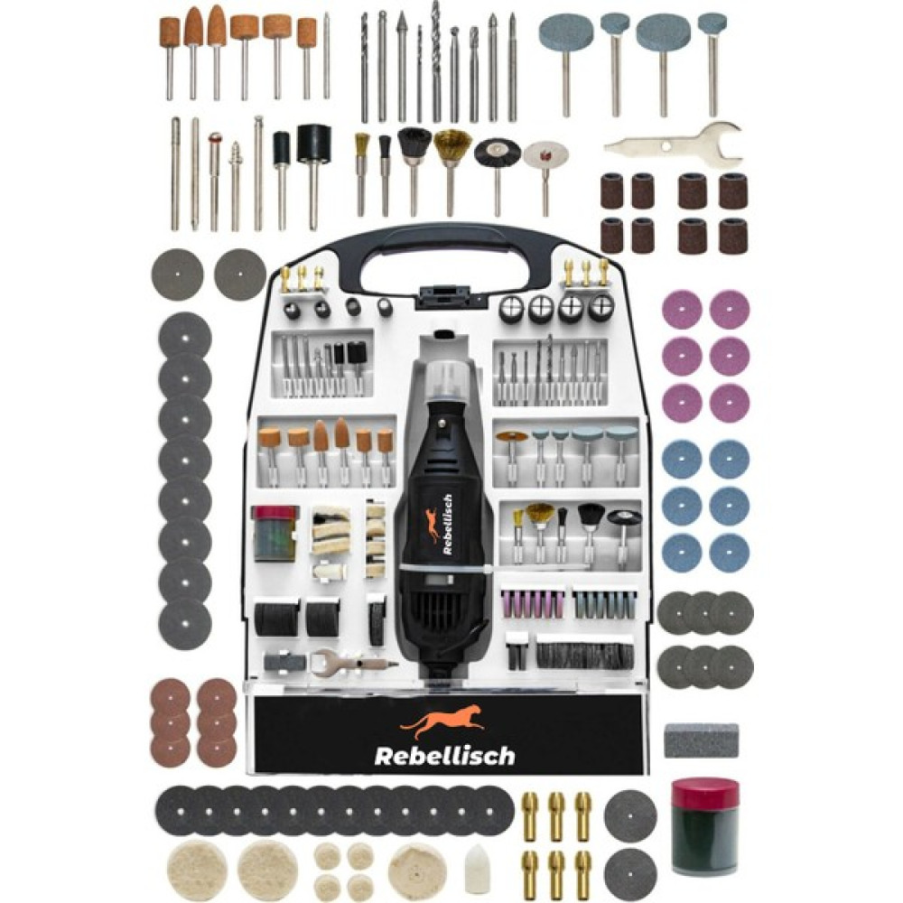 Rebellisch Germany Angle Series 1400 Watt Gravür Oyma Makinesi 300 Parça Dremel Taşlama Zımpara Kesme Seti Elektrikli El Aletleri Fiyatı