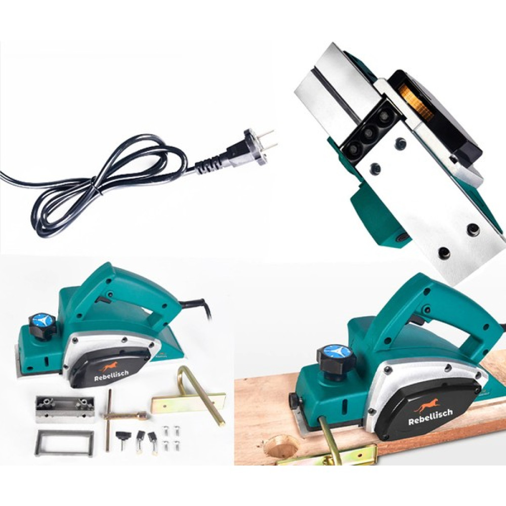 Rebellisch Germany Quick Action Series 9600 Watt Bakır Sargılı Metal Şanzıman Çift Bıçaklı Planya Rende Makinesi Elektrikli El Aletleri Fiyatı