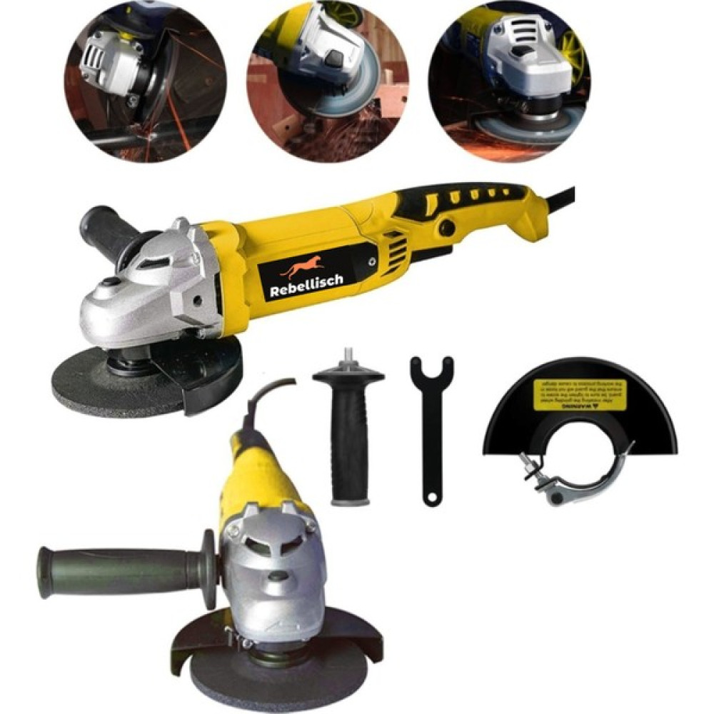 Rebellisch Germany Thetis Series 7000 Watt 115-125 mm Tam Profesyonel Bakır Sargılı Spiral Taşlama Makinesi Avuç Içi Taşlama Makinesi Taşlama Makinesi Fiyatı