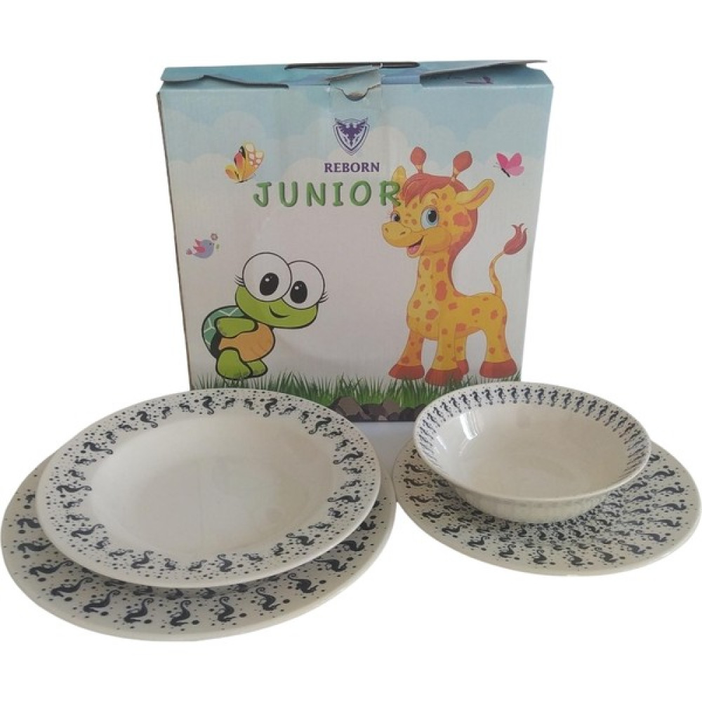 Reborn Junior Marine Denizatı Porselen Çocuk Yemek Takımı 4 Parça Mama Seti Fiyatı