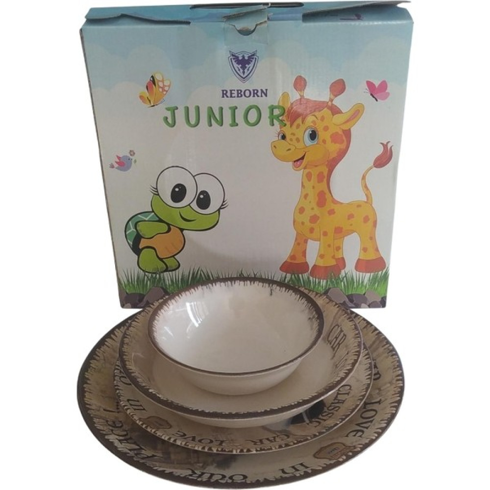 Reborn Junior Retro Car Porselen Çocuk Yemek Takımı 4 Parça Mama Seti Fiyatı