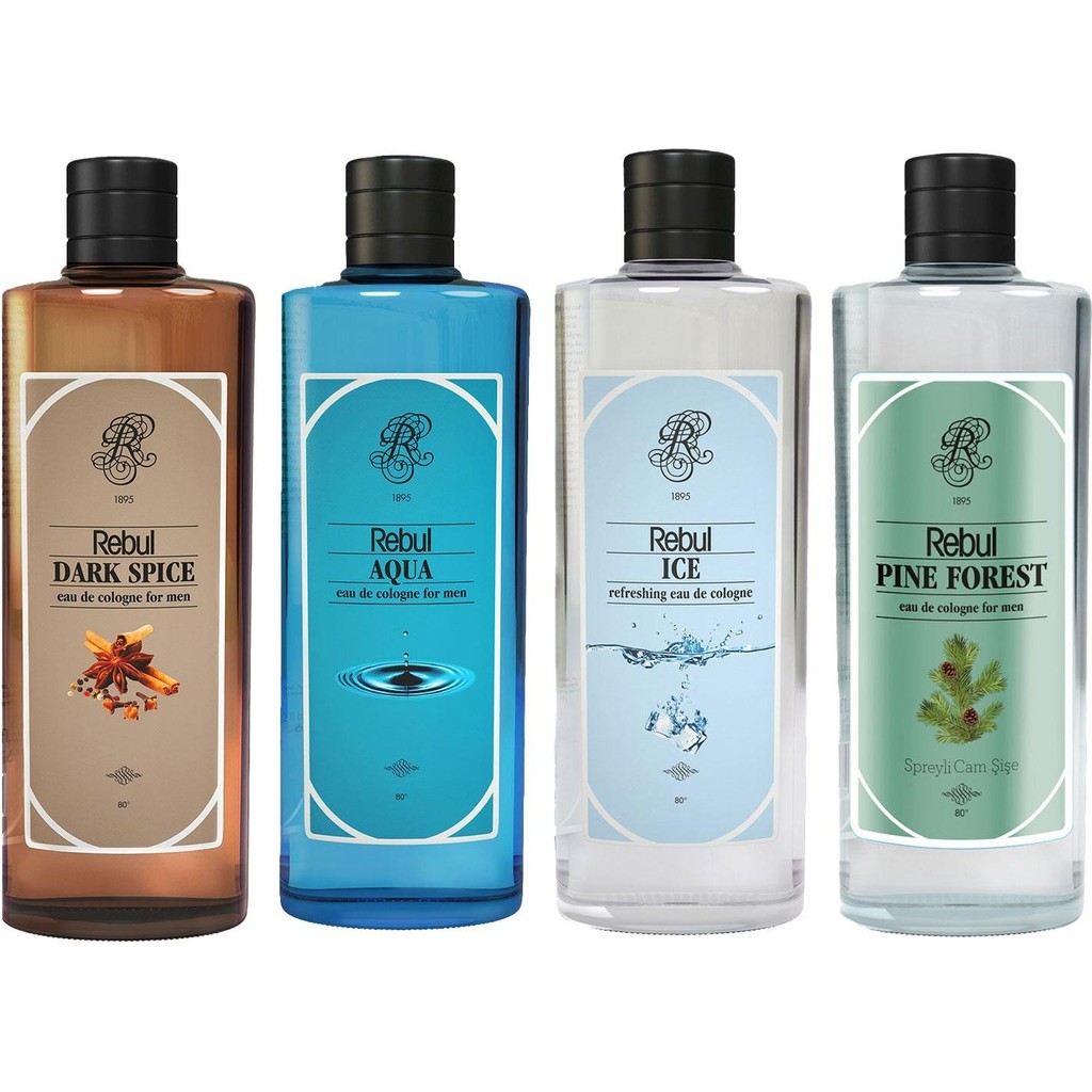 Rebul Kolonya Aqua 250 ml + Dark Spice 250 ml + Ice 250 ml + Pine 250 ml Diğer Fiyatı