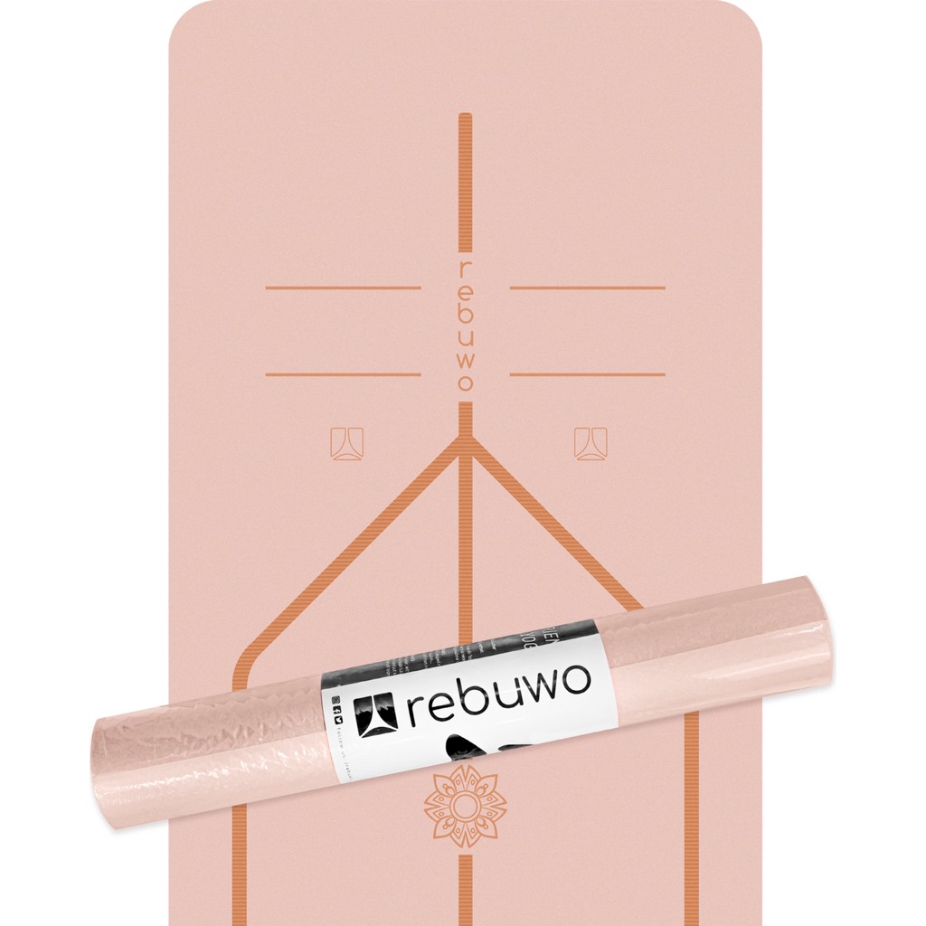 Rebuwo 5mm Kaydırmaz Pilates Matı Doğal Kauçuk 183 x 68 cm Konforlu Kullanım İçin Tasarlandı Diğer Fiyatı