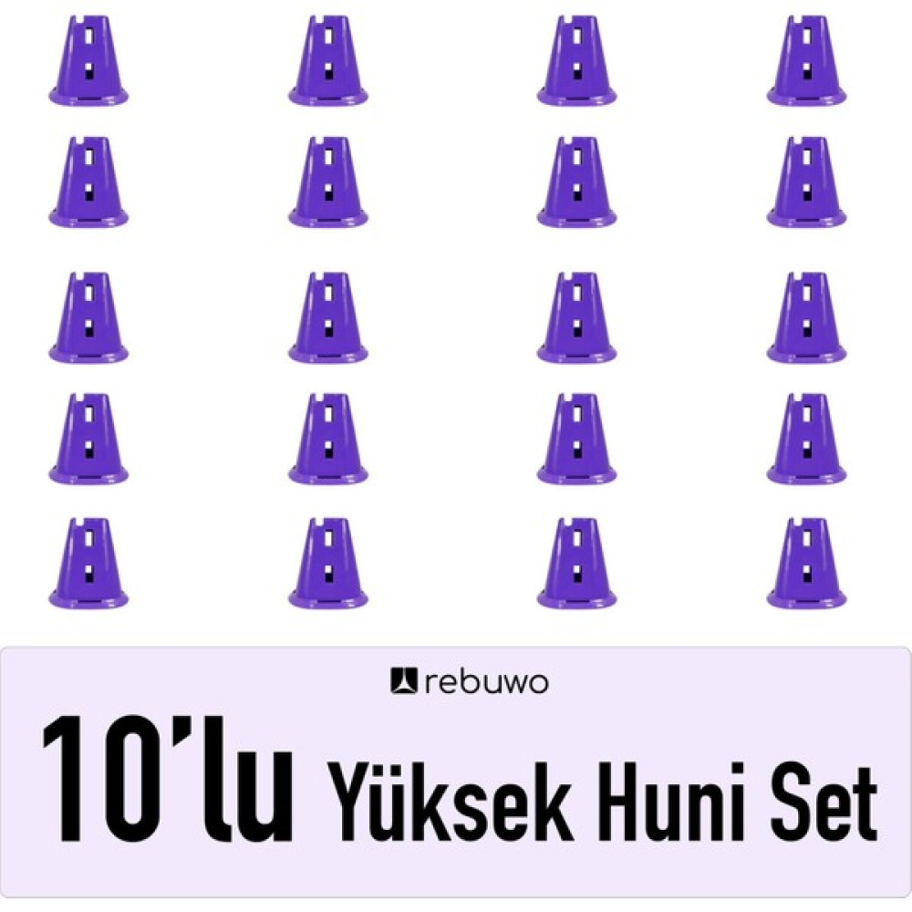 Rebuwo Antrenman Hunisi Yüksek Huni Seti 10 Adet Futbol Malzemeleri Fiyatı