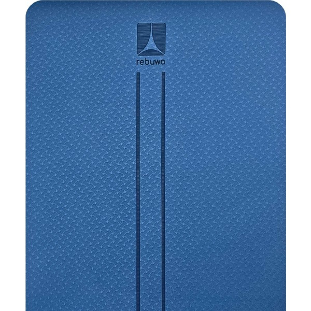 Rebuwo Çift Çizgi Tasarımlı 5mm Tpe Yoga Pilates Mat Pilates Minderi Fiyatı