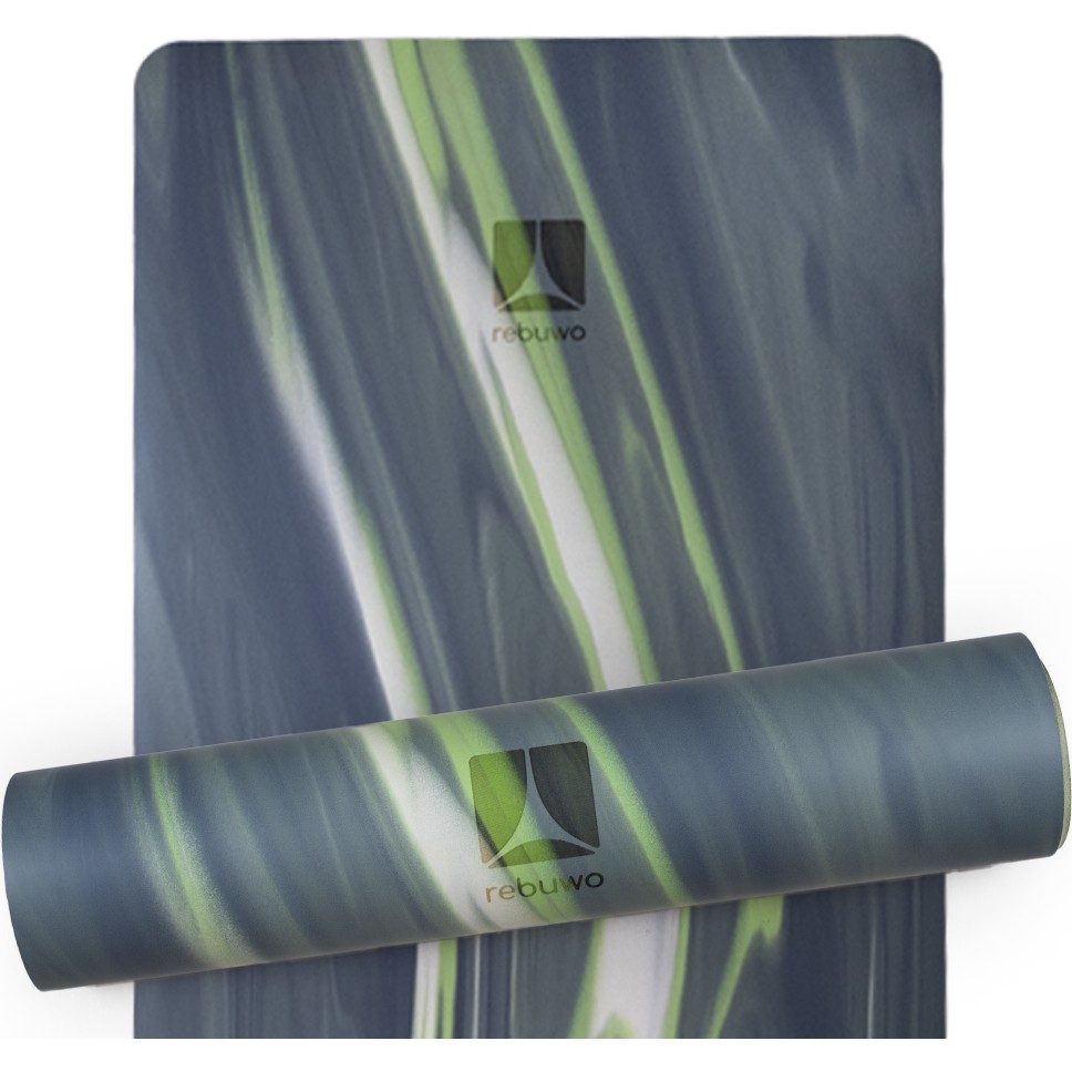 Rebuwo Kaydırmaz Pilates Matı 5 mm Kalınlık ile Doğal Kauçuk Koyu Gri Desenli Tekil Kullanım SSD / Solid State Drive Fiyatı