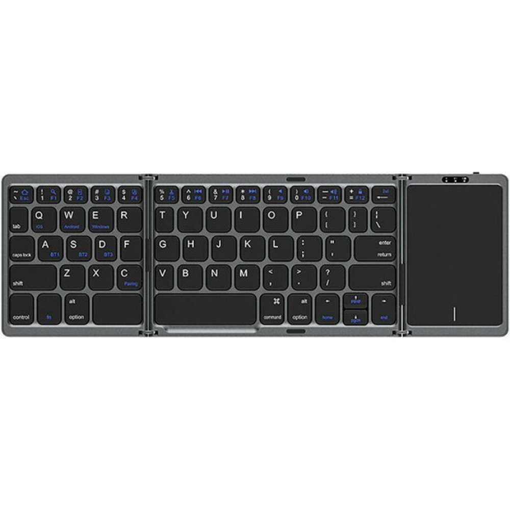 Recci Katlanabilir Multifonksiyonel Touchpadli Kablosuz Klavye Recci RCS-K01 - Gri Oyuncu Klavyesi Fiyatı