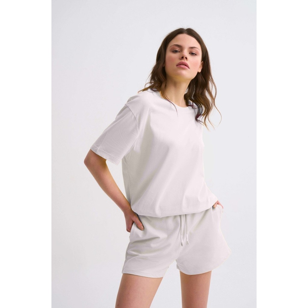 RECOLOR Cepli Regular Fit Bağcıklı Kadın Şort - Ekru Ekru - Xs Giyim & İç Giyim Fiyatı