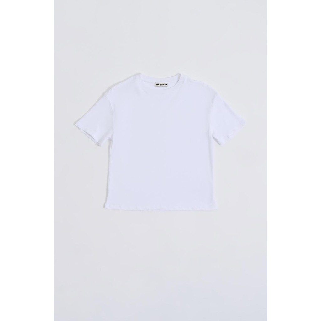 RECOLOR Organik Kısa Kollu Yuvarlak Yaka Erkek Çocuk Tişört - Beyaz Beyaz - 6-8 Erkek Çocuk T-shirt Fiyatı