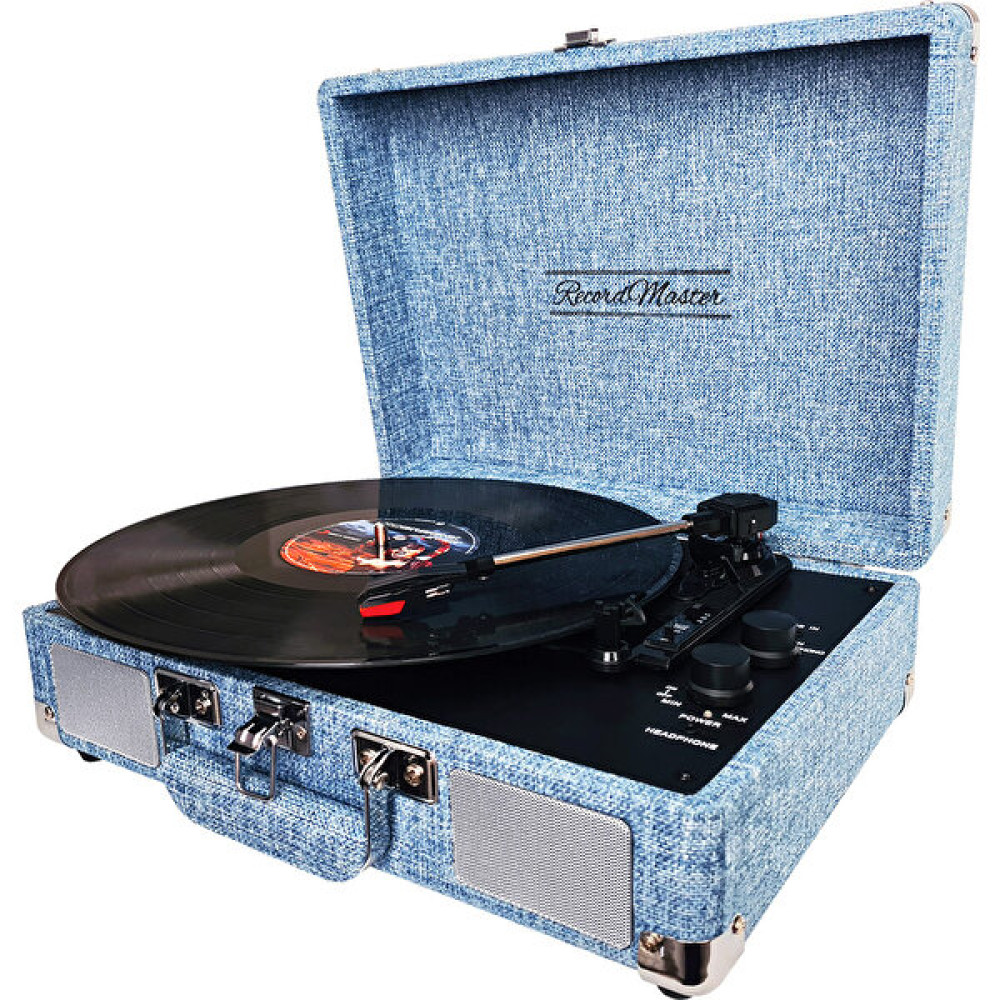 Record Master ST14012 Retro Pikap - Bluetooth ve Şarj Özellikli - Özel Dış Kaplama - Tüm Plakları Çalabilme - Mavi Pikap & Aksesuarları Fiyatı