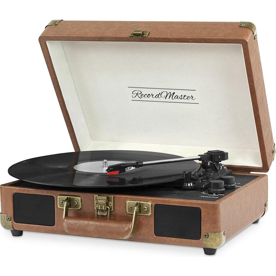 Record Master ST14012 Retro Pikap - Kahverengi - Bluetooth Ve Şarj Özellikli - Tüm Plakları Çalabilme Diğer Fiyatı