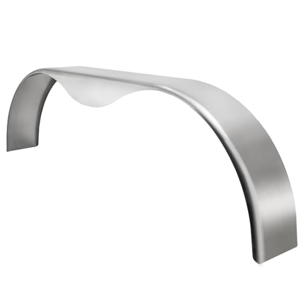 RecPro Trailer Aluminum Tandem Fender | Smooth & Diamond Plate Material | Made in USA (Smooth, 9" x 72" x 20")
