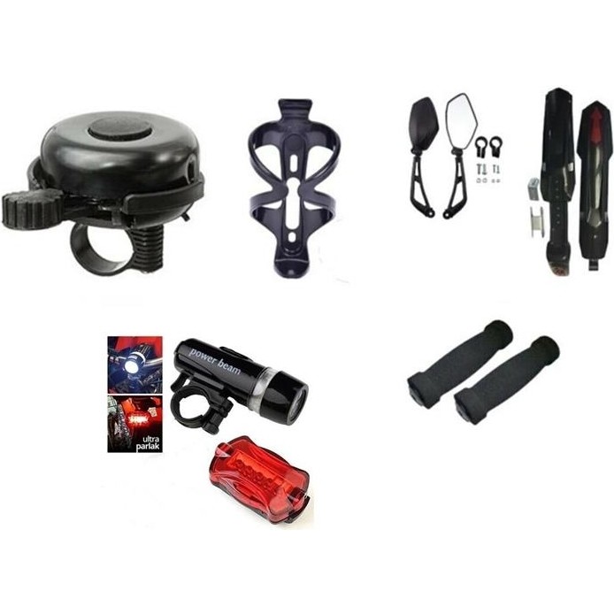 Rectus Bisiklet Aydınlatma Aksesuar Seti Jumbo Paket -7 Parça Bisiklet Aksesuarları Fiyatı