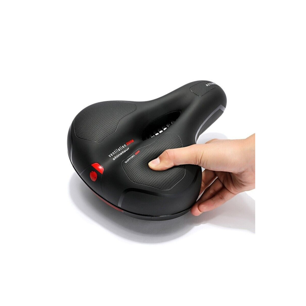 Rectus Bisiklet Sele Airzone Hava Kanallı Elastomer Yaylı Soft Doku A Kalite Kırmızı Bisiklet Aksesuarları Fiyatı