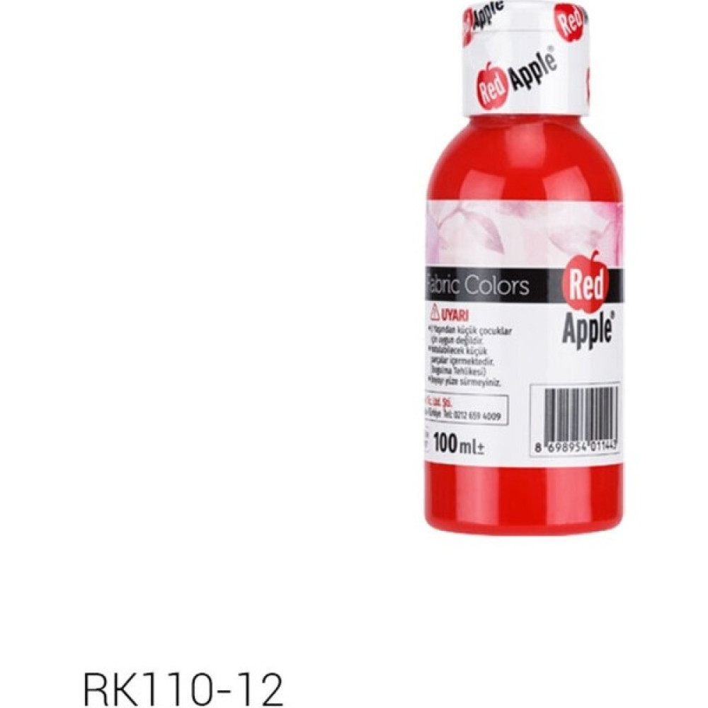 Red Apple Kumaş Boyası 100 ml Kırmızı RK110-12 Oto Boyaları Fiyatı