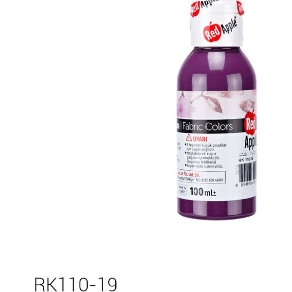 Red Apple Kumas Boyası 100 ml Mor Oto Boyaları Fiyatı