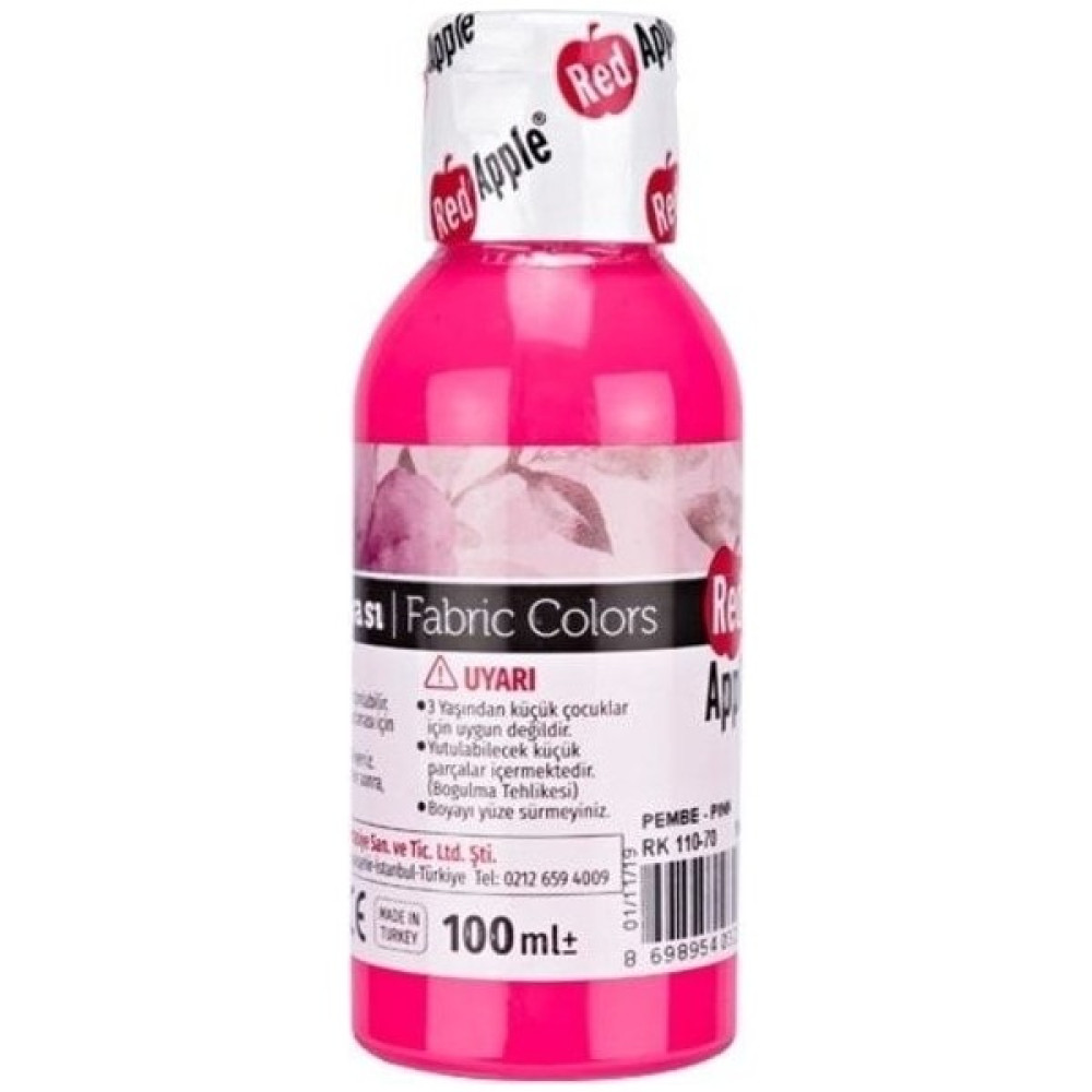 Red Apple Kumaş Boyası 100 ml Neon Pembe N:RK110-70 Oto Boyaları Fiyatı