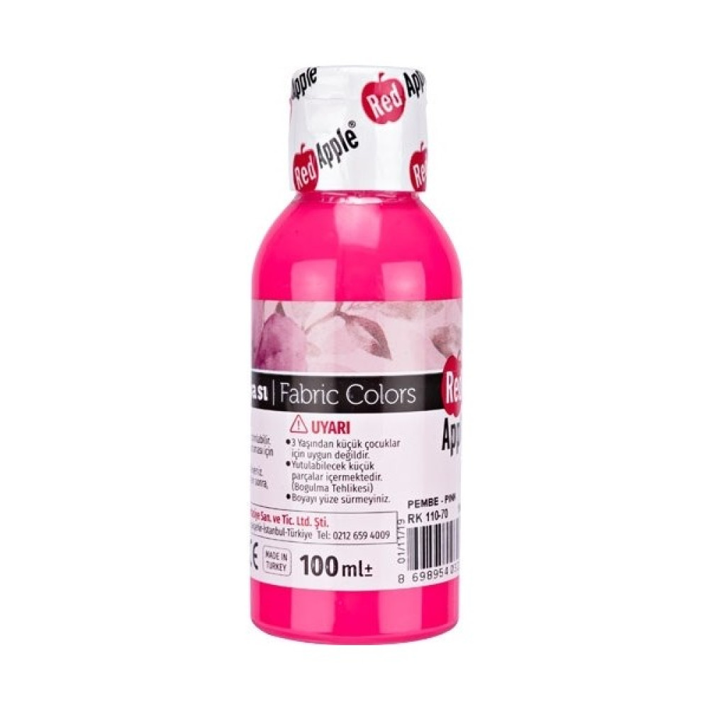 Red Apple Kumaş Boyası 100ML Neon Pembe N:RK110-70 Oto Boyaları Fiyatı