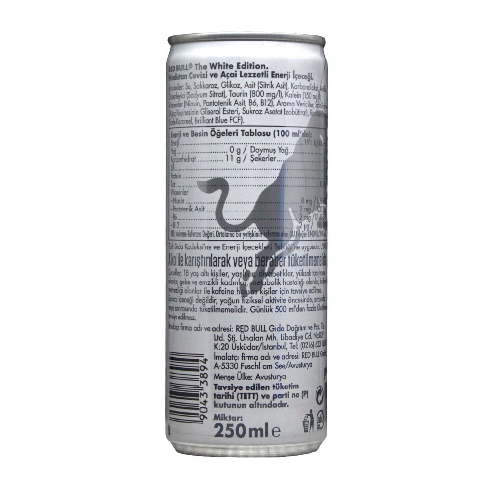 Red Bull Enerji İçeceği Hindistan Cevizi ve Açai 250 ml X 24'lü Paket