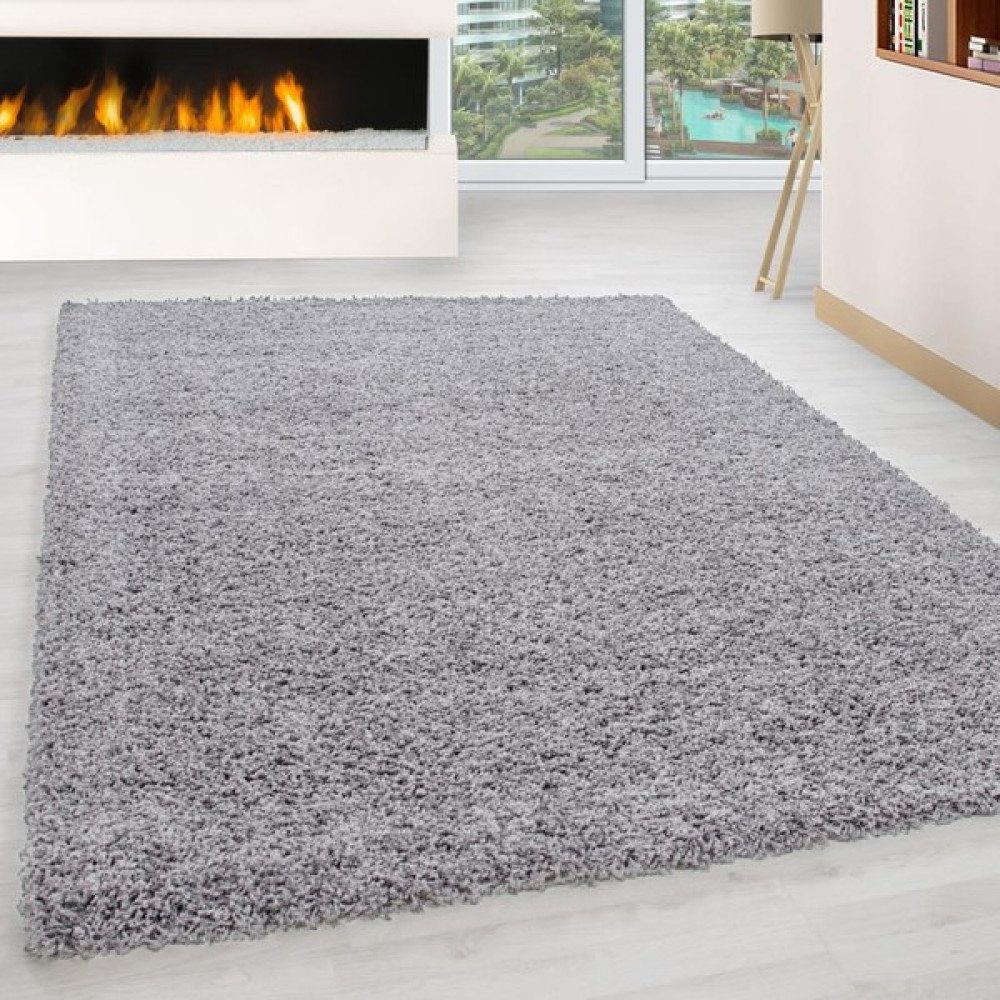 Red Halı Halı Yüksek Tüylü Düz Açık Gri Kabarık Uzun Tüylü Shaggy Oturma Odası Halı - Renkli - 140 x 200 cm Salon Halısı Fiyatı